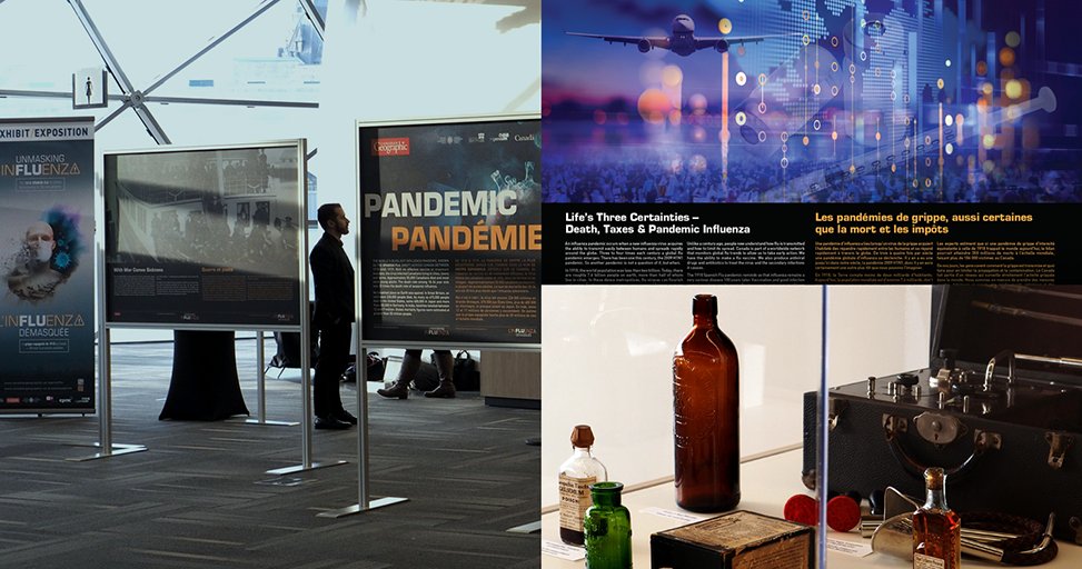 In 1918 humankind is overwhelmed with an unusually deadly #pandemic. Could it happen again? #UnmaskingInfluenza, a #SpanishFlu #exhibit designed by Cicada for <a href="/CanGeo/">Canadian Geographic</a> was launched at the 2018 Canadian Immunization Conference in Ottawa. <a href="/IngeniumCa/">Ingenium</a> <a href="/SoundVenturePro/">Sound Venture</a> #HealthSciences