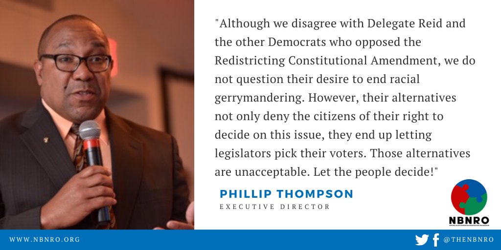 thenbnro's tweet photo. Statement from NBNRO Executive Director on @VaHouse Committee on Privileges and Elections vote. The people have spoken. We are ready for #fairmaps #EndGerrymandering #VApol https://t.co/bJhy8wXr5Q
