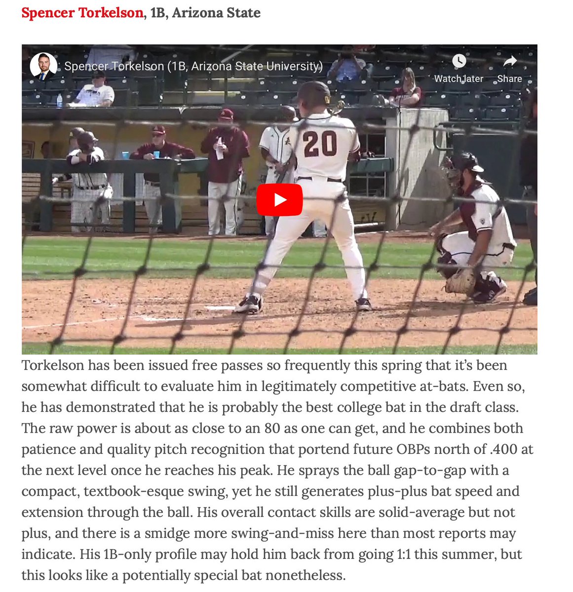baseballpro's tweet photo. Read about ten intriguing draft prospects, with video on six, from @alecdopp and @keananlamb. 
https://t.co/EAaHD7W6pu https://t.co/JXMskCgUhz