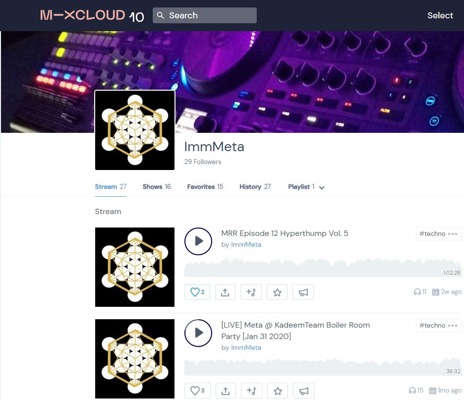 ImmMetaOfficial's tweet photo. yo mixcloud got a UI update. If you wanna peep my mix series theres a link in bio!
.
.
.
.
.
.
.
#mixcloud #mixcloudnumber1 https://t.co/6obWjn5zDf