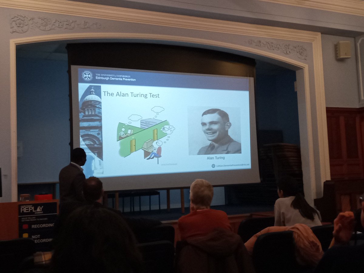 CenDemPrevent's tweet photo. #BrainHealthLectures week 4

@samdansobe evoking the legacy of Alan Turing and explaining the role of #ArtificialIntelligence in modelling #neurodegenerative disease https://t.co/lQjHId5icR
