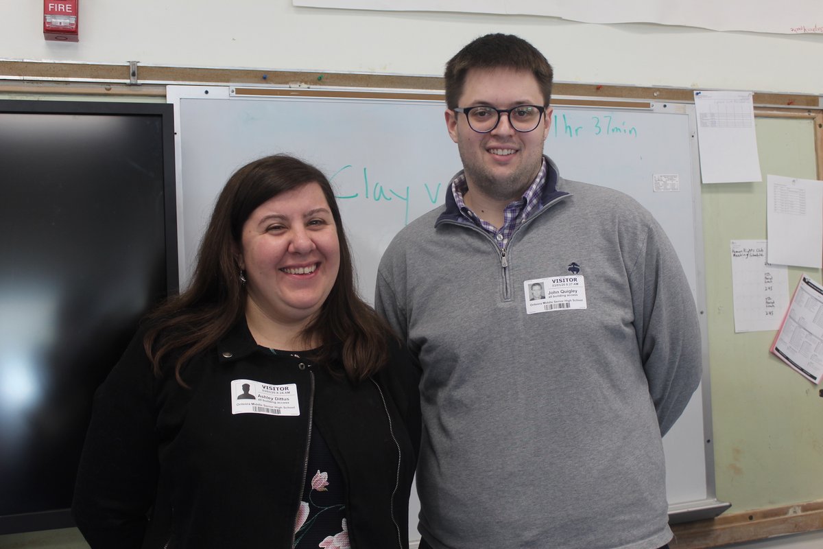 OnteoraCSD's tweet photo. Voter education! Representatives of the #UlsterCountyBoardofElections visited OHS Grade 11&12 students on March 3&4 to discuss the voting process, including how to register&preregister to vote. #OnteoraStrong https://t.co/X9KtnBhd08