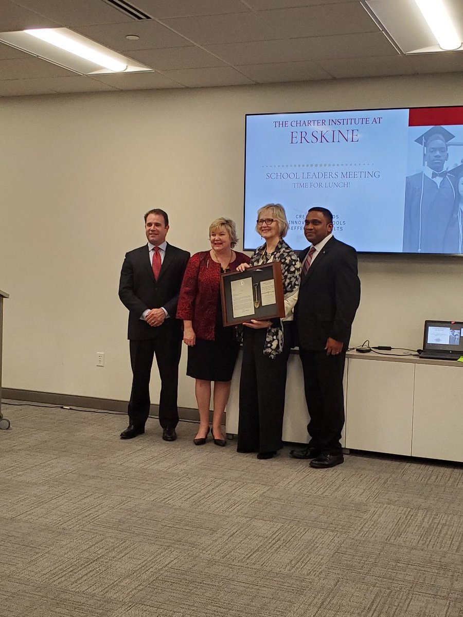 KarenWicks6's tweet photo. RLOA honored by Charter Institute at Erskine and Representative Shannon Erickson with congratulatory gift from Governor McMaster regarding our new campus! https://t.co/ZRH6A6Yq4G