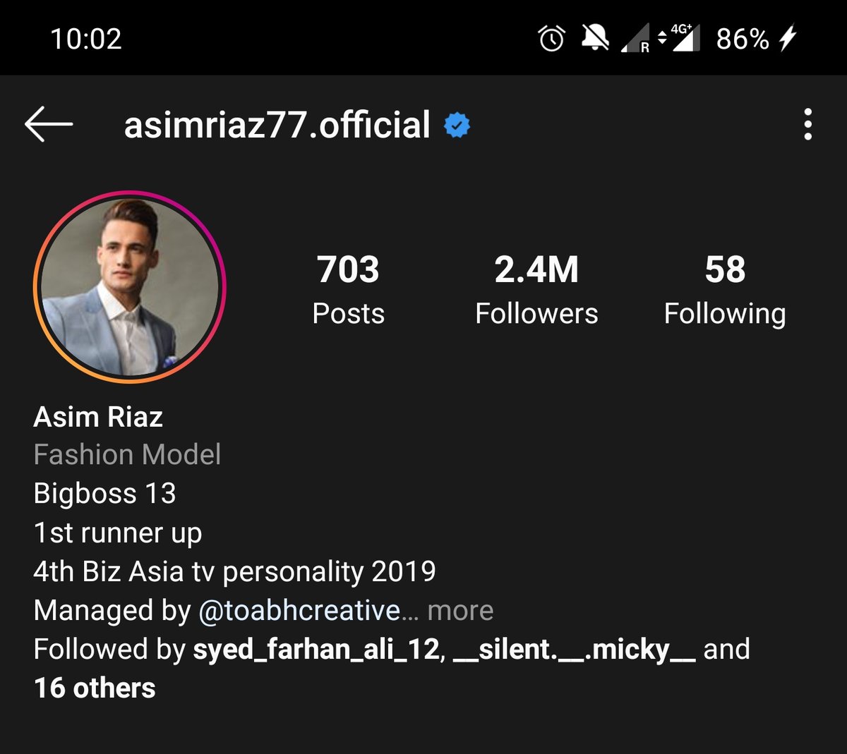 Nawaz0008's tweet photo. Yeah Hip hip hurry 😍
#AsimRiaz Compeleted 2.4m Congratulations. #AsimSquad
#AsimKeAsliFans https://t.co/qt8qEwfrgl