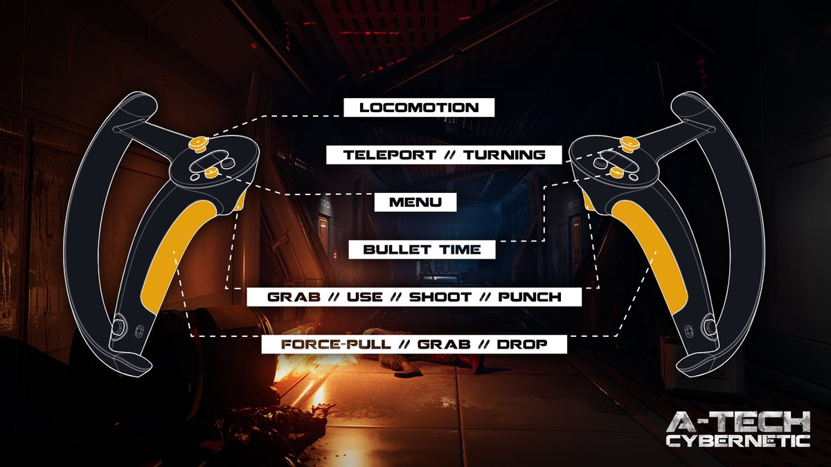 XREALGames's tweet photo. 🎮 Index Controller support in #ATechCybernetic! 🎮
As one of the last steps before A-Tech's full release on PC, we've added Index Controller support, and overhauled the 'Swarm' mode - more balanced, more challenging! 🤘
👉https://t.co/iHktE8gV0N
#ValveIndex #IndieGameDev https://t.co/dCaXq5aNun