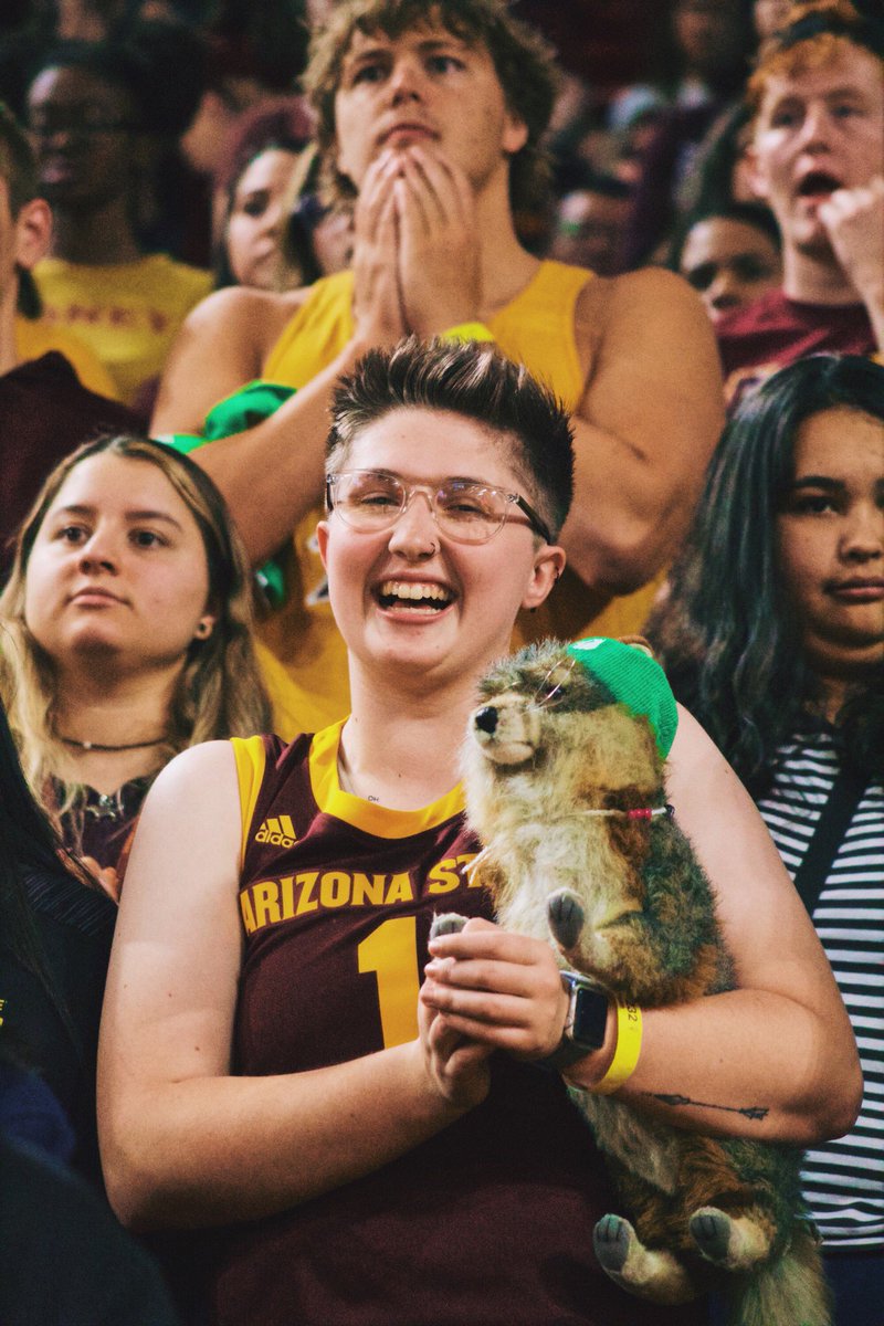 asu_usp's tweet photo. Here are some highlights of our #GreenGameASU last weekend! Our Sun Devils totally rocked our sustainability gear! Thank you to everyone who came out and supported! 🙏🏼 @SunDevilWBB @ZeroWasteASU #GoDevils @SunDevilGameDay @TheSunDevils https://t.co/uK9j5gTdWY