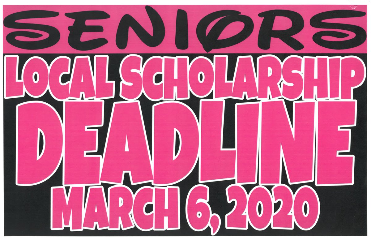 AVRattlerUnit's tweet photo. RGCHS College &amp; Career Resource Center will have EXTENDED HOURS this week for local scholarship deadline
Monday through Thursday 4:35pm - 6pm. Deadline for local scholarships is Friday, March 6, 2020! https://t.co/g2qiUammqR