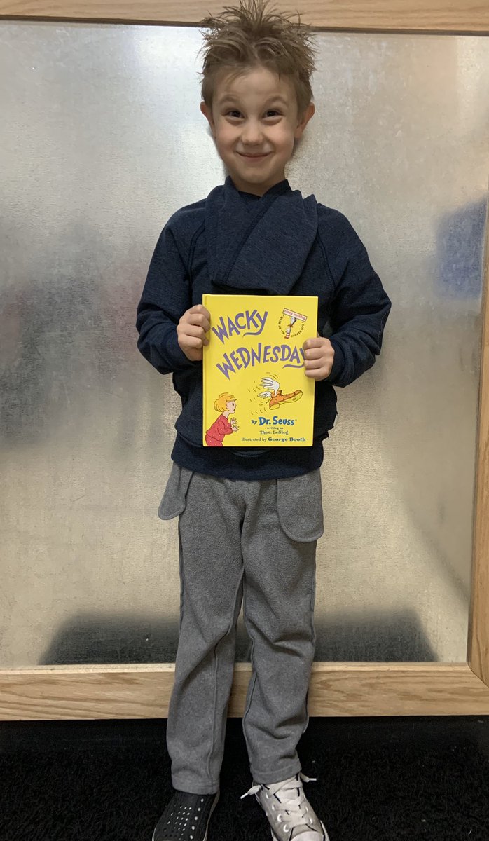 MrsAllsupK's tweet photo. It’s wacky Wednesday! #ReadAcrossAmerica2020 #WeShineBright #WeAreLakota https://t.co/b6qIgw3UYd