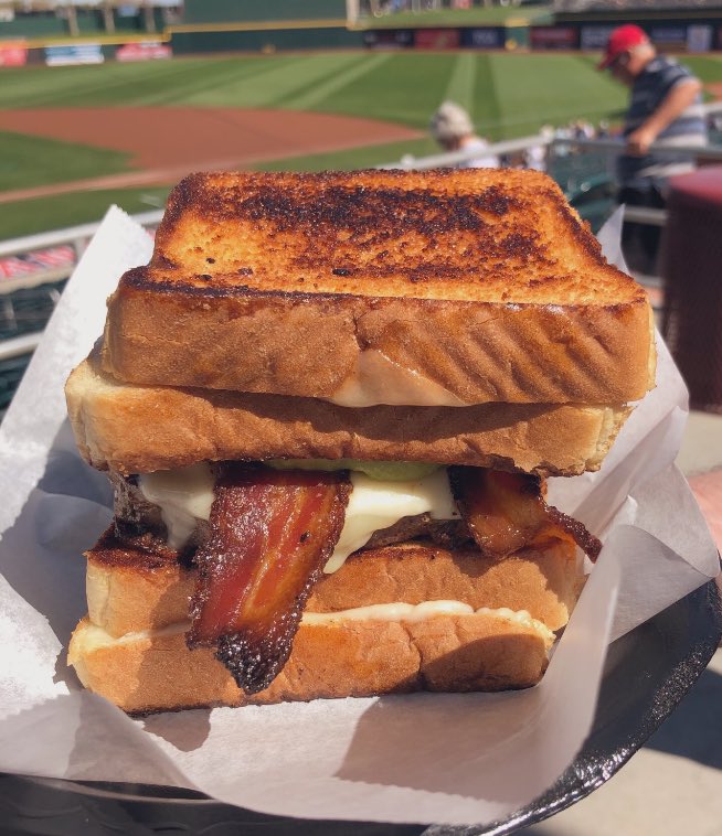 bridgetmmulcahy's tweet image. Ron Swanson would absolutely love Spring Training. ⚾️🥓 (Goodyear Ballpark, Surprise Stadium) #BaconWrappedEverything