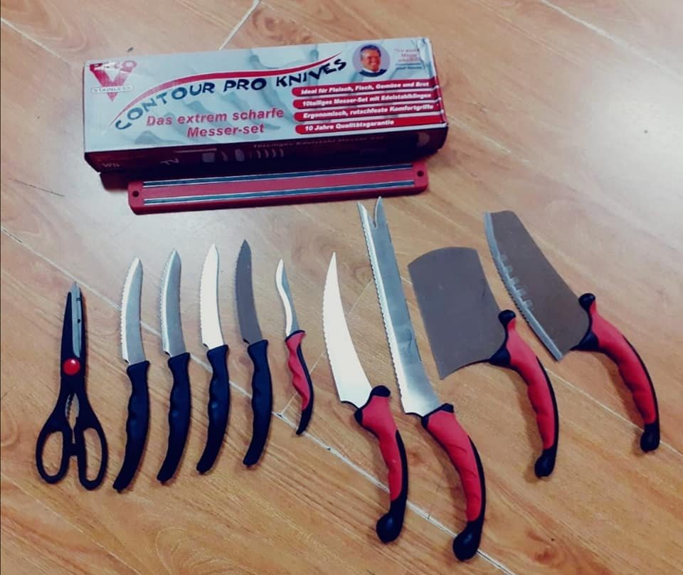 MeganHome3's tweet photo. Set Juego Cuchillos Contour Pro Knives Acero Inox Cocina
PRECIO :  60 mil pesos domicilio gratis en Manizales tambn envíos a cualquier ciudad 

INFO :  whatsapp 3114137883 o inbox 

Descripción
Fabricados en hojas de acero cepillado, de mayor resistencia.

#siguemeytesigo https://t.co/ACT0jkn0RN