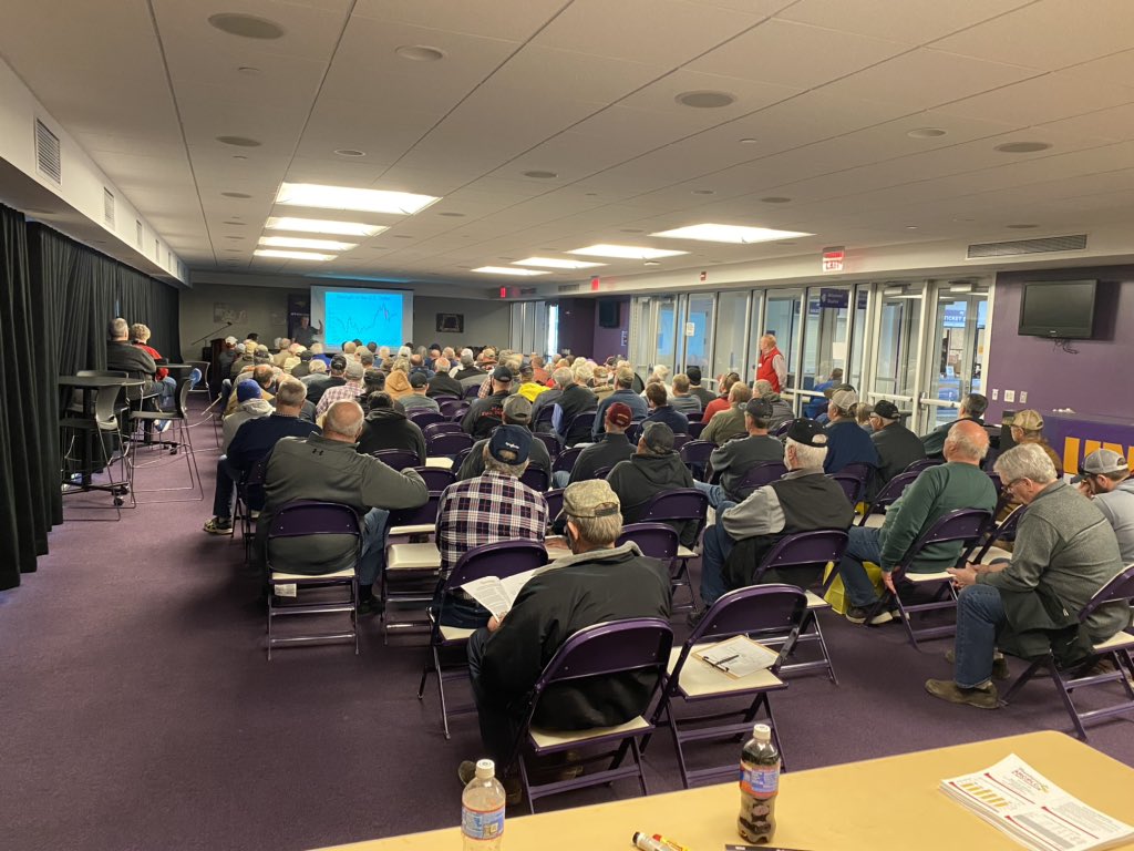 CarlsonAdriane's tweet photo. Seminars sponsored by ISU Extension and Outreach at the Hawkeye Farm Show covered the “Ag Market Outlook” with Dr. Chad Hart and “Finalizing ARC/PLC Crop Insurance &amp; Marketing Decisions” with Dr. Steve Johnson.  Knowledge is power! https://t.co/5jY69XscEX