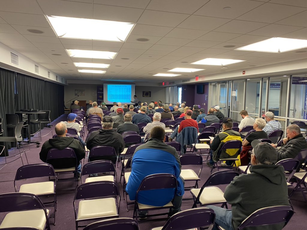 CarlsonAdriane's tweet photo. Seminars sponsored by ISU Extension and Outreach at the Hawkeye Farm Show covered the “Ag Market Outlook” with Dr. Chad Hart and “Finalizing ARC/PLC Crop Insurance &amp; Marketing Decisions” with Dr. Steve Johnson.  Knowledge is power! https://t.co/5jY69XscEX