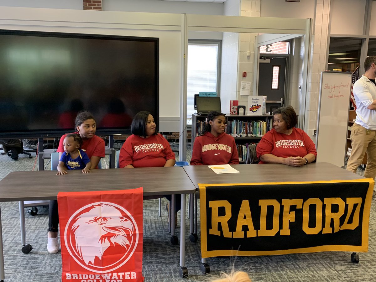 BOOM!!! Tyashia Gellner signed today to continue her academic and track and field careers at Bridgewater college!!