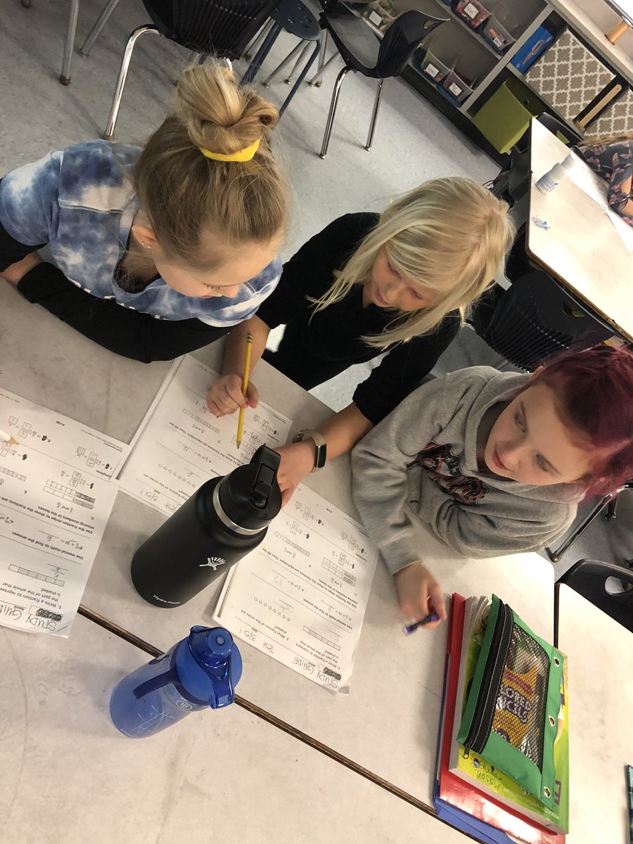 mrsbarnes_lme's tweet photo. 2 brains are better than 1! Working hard to check our study guides with a friend before our big test! #lmemagic #montimagic #lovingmath https://t.co/c4yD2y1obm