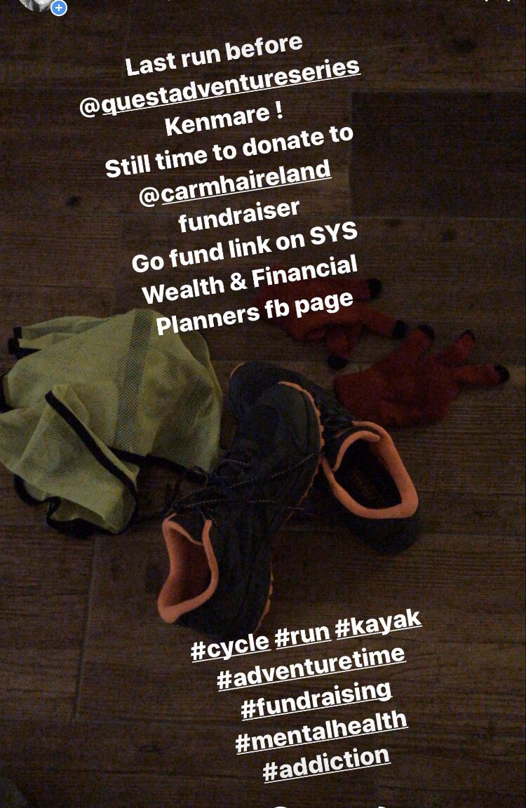 InEmpowering's tweet photo. That’s it ! The training is finished for @questadventure Kenmare ! Still time to donate to @carmhaireland @ceciliamoloney #letsdothis #GirlPower https://t.co/P6lKx6dzZy