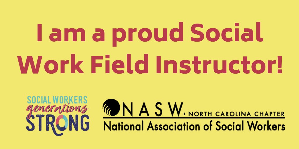 NASWNC's tweet photo. For 2020 Social Work Month we want to recognize the amazing social work field instructors throughout North Carolina. We are PROUD field instructors! #SocialWorkMonth #socialworkeducators #socialwork #nasw #naswnc https://t.co/vJJOdYxsX5