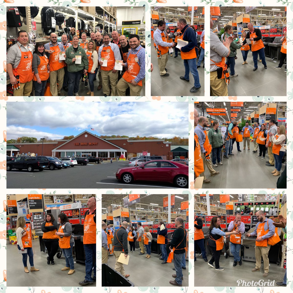 JessicaMeaney3's tweet photo. Spend a great time with #6236 Trumbull, CT. Treats to the associates, Homer’s Pantry, and a safety contest! Wrapped it up with some great recogntion😎! #NEProud #D32CaughtSpringReady @JasonArigoni @THDMikeP @ShayThomasTHD @hmalak @AcevedoRosemary @WclintonTHD https://t.co/R3e616GlkO