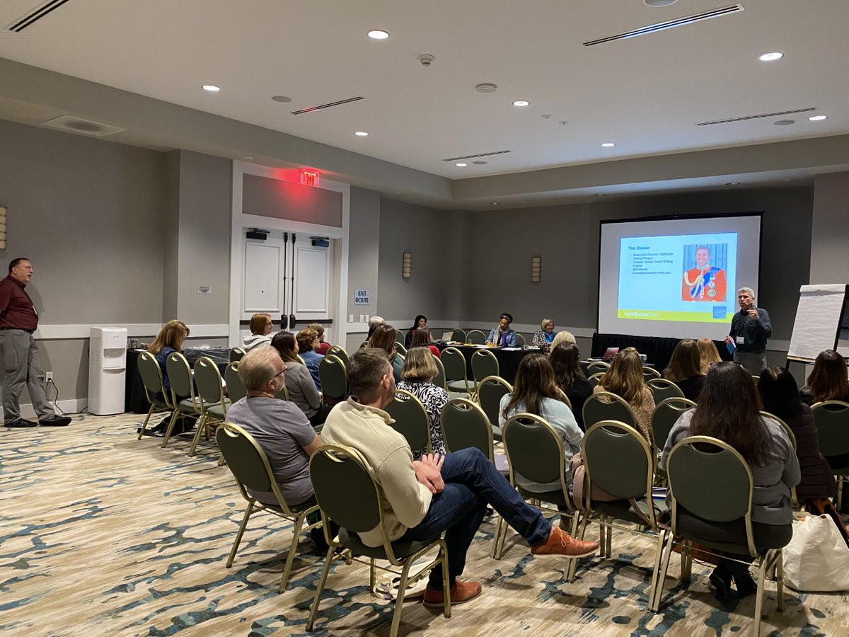 CSMP_Network's tweet photo. .@TimDewar1 from @CWP shares his philosophy on fostering leadership growth in others: When teacher leaders make an ask, say yes. #LeadLearn2020 https://t.co/TcUbOzfv1u