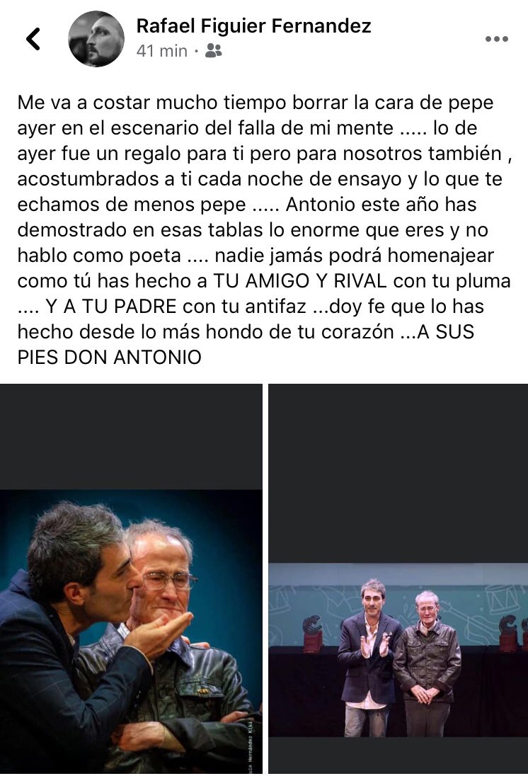 A sus pies DON ANTONIO ❤️❤️