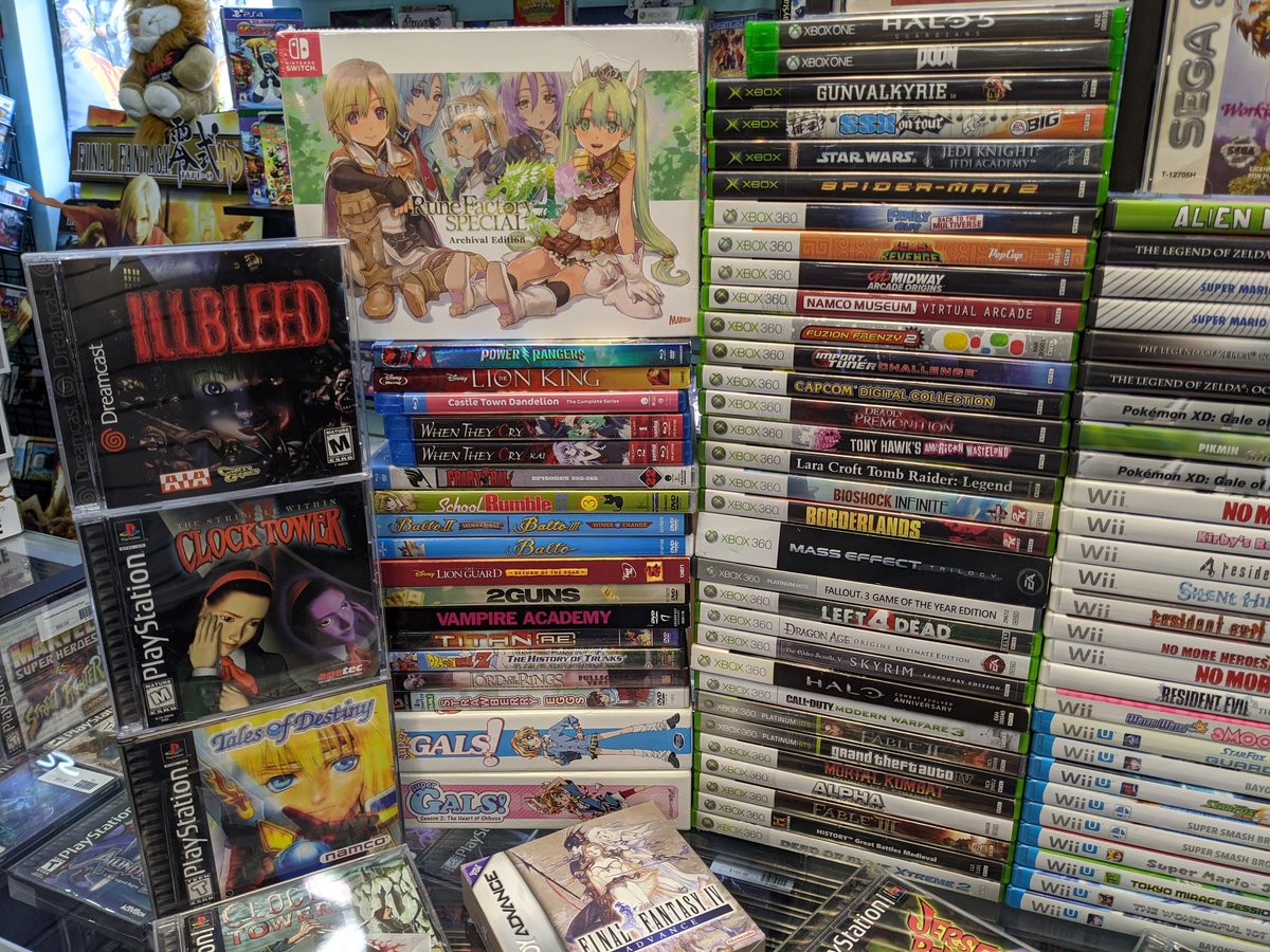VGTPFlorida's tweet photo. New today! 3/4/20
#hercsadventures #albertodyssey #bloodwilltell
#runefactory #illbleed #clocktower #TalesofDestiny #ps4 #switch #Nintendo #anime #videogames #retro #pensacola #florida #VGTPflorida https://t.co/SR47rY1ZIP