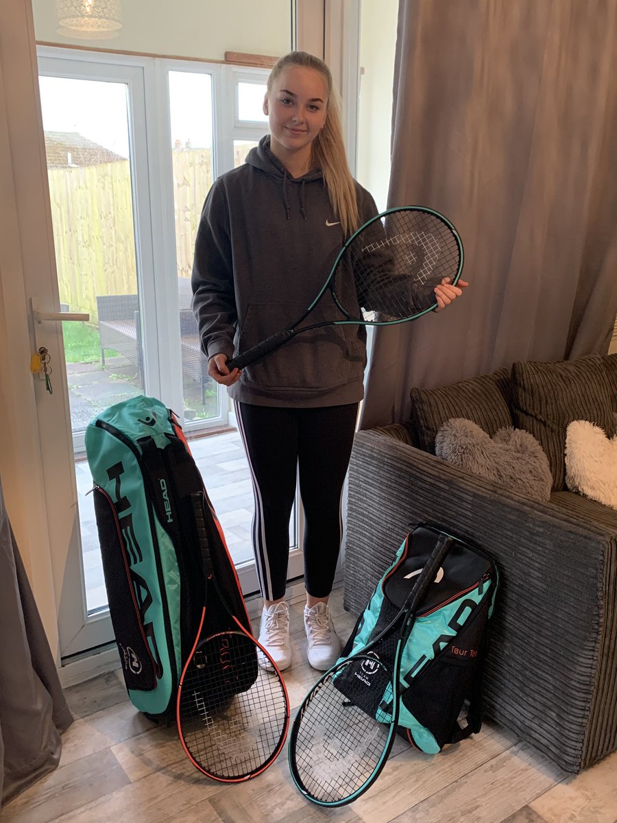 New rackets and bags thanks #TeamHEAD <a href="/head_tennis/">HEAD Tennis</a> <a href="/pen2good/">Penny Toogood</a> just in time for national finals at NTC next week. @JafferJanders <a href="/swansea_tennis/">Wales RPDC/ Swansea Academy</a> <a href="/BishopstonPE/">Bishopston PE Dept</a> <a href="/LlanelliTSC/">LlanelliTSC</a>