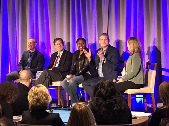 CoachSourceLLC's tweet photo. Sharing some photos from a wonderful @Conferenceboard #TcbExecCoaching Keynote session this morning with @SuccessMatters, @aicha2evans, @HarryKraemerJr, @AdmiredTools &amp; #CoachSource’s Founder &amp; CEO @bunderhill https://t.co/nWJFjBytnB