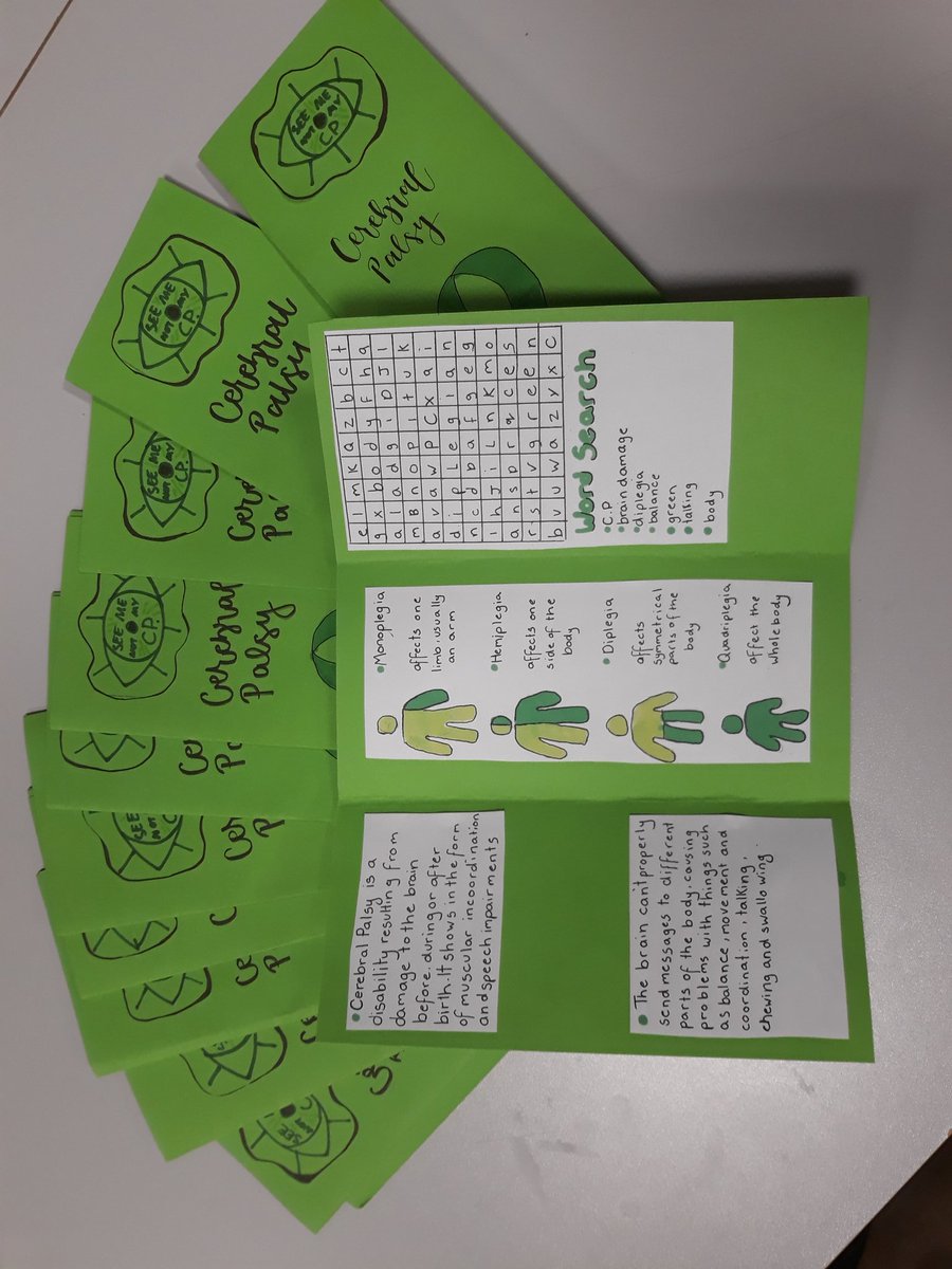 CP4SYSI's tweet photo. Some information leaflets on Cerebral Palsy for our fundraiser 👀👀 https://t.co/6KxbEIvlLp