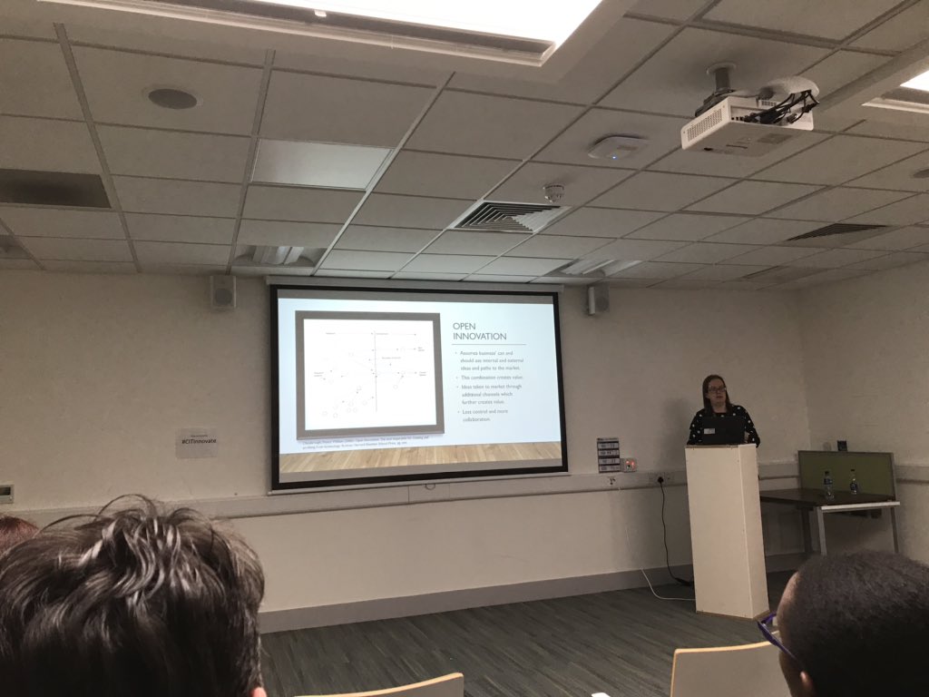 lisa_murphycit's tweet photo. Great presentation by @SineadHerself @CITLibrary &amp; Josette O’Mullane @CITInnovate on #Openbusinessmodels the future is #collaboration my fourth year @CIT_ie @CIT_Business #BIBLA students found it really interesting @rubiconcentre @HincksCentre https://t.co/EoiczNVHhN
