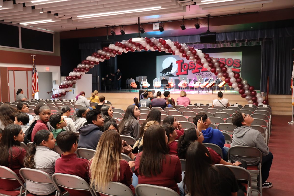 nlmusd's tweet photo. Tuesday marked the Grand Opening for the Multi-Purpose Room Modernization Project at Los Alisos Middle School.  Attended by students &amp; parents, NLM Board @judecazares1 @TiradoNLMUSD @Emprmemo &amp; NLM Staff @hdanielianedd @Varssatty &amp; Estuardo Santilan #futureready #nlmusd https://t.co/DqZPfrbjbF
