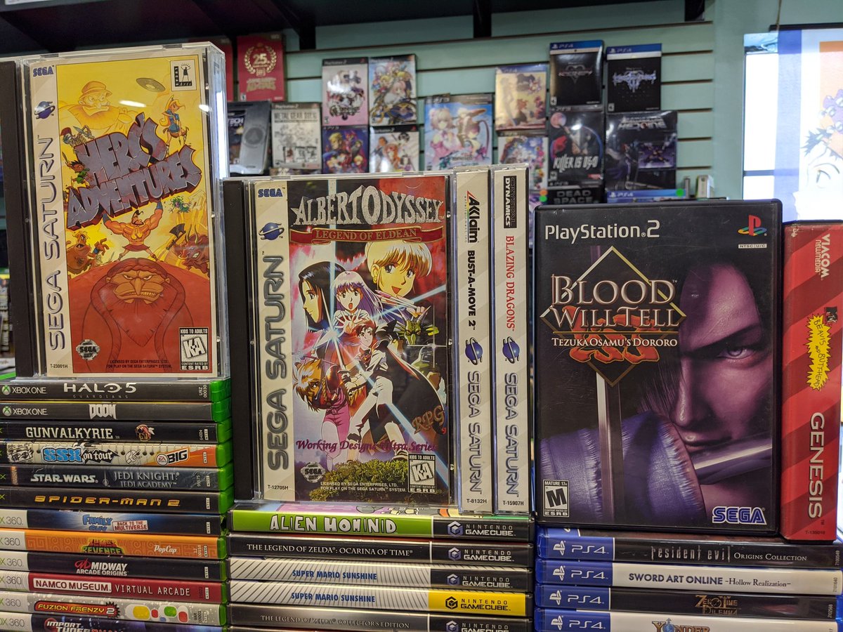 VGTPFlorida's tweet photo. New today! 3/4/20
#hercsadventures #albertodyssey #bloodwilltell
#runefactory #illbleed #clocktower #TalesofDestiny #ps4 #switch #Nintendo #anime #videogames #retro #pensacola #florida #VGTPflorida https://t.co/SR47rY1ZIP