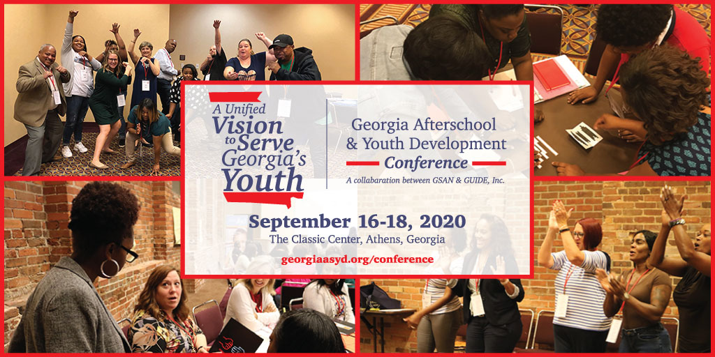 guidegti's tweet photo. Registration is open for the 2020 #GeorgiaASYD Conference on September 16-18 in Athens, GA! All #afterschool and #youthdevelopment professionals are invited to attend. Register now at the discounted rate of only $175: https://t.co/9del4sIGf4. https://t.co/2DTWAcsQIl