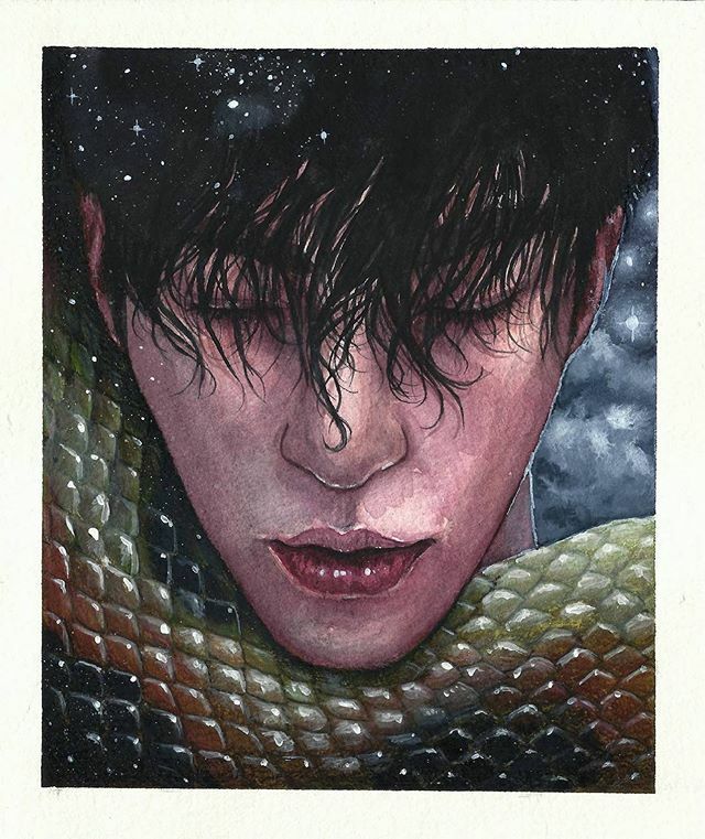 ashingbrian's tweet photo. “Enemies Closer” #delphianopencall #watercolor #watercolour #painting #contemporaryart #portrait #aquarelle https://t.co/HRcPlER2b0 https://t.co/vcsvW4lKnl