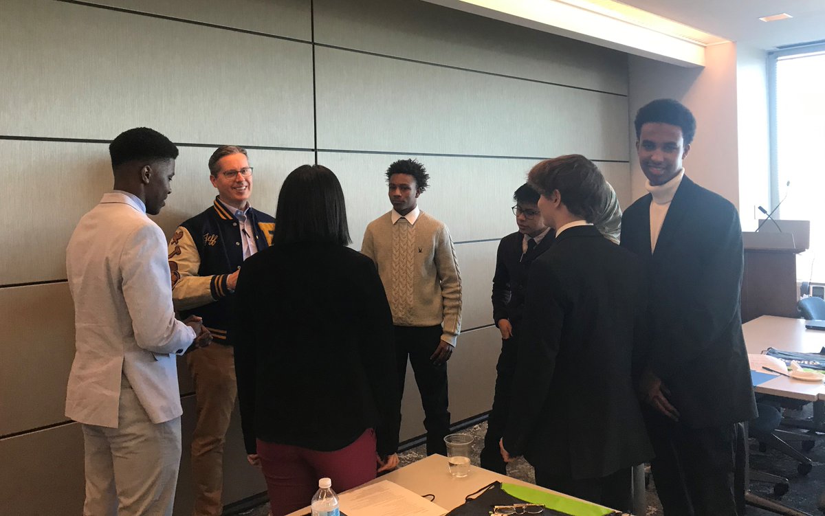 jeffweirens's tweet photo. We were so happy to welcome Thomas Edison High School for the 20th annual Deloitte job shadow day.  As a proud alumnus (yes, that is my original letter jacket!), it was great to spend the day with the students on case studies, mock interviews and resume building.  Go Tommies! https://t.co/ADNb59Ot9P