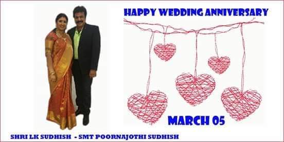 ellkayyes's tweet photo. Happy Wedding Anniversary to Our Managing Director &amp; Managing Partner                                     Regards #ELLKAYYES Family @lksudhish https://t.co/o4hmHUDGOP