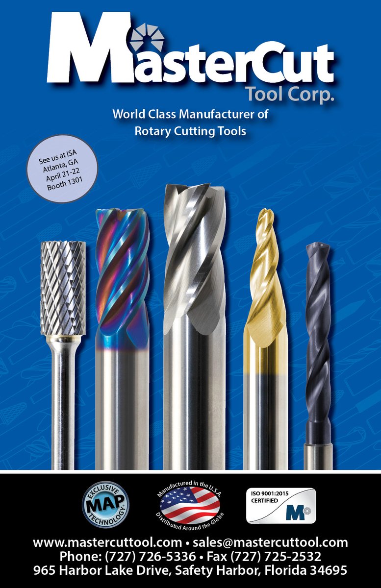 MastercutTool's tweet photo. As seen in Modern Machine Shop magazine, March 2020. Page 124
https://t.co/c27IImY9Zl
#Mastercuttool #ModernMachineShopMagazine #MadeinUSA #Carbide #Manufacturing #Engineering #Tools #RotaryCuttingTools #CNC #CNCMachining #Metalworking https://t.co/7a4xvJvpRL