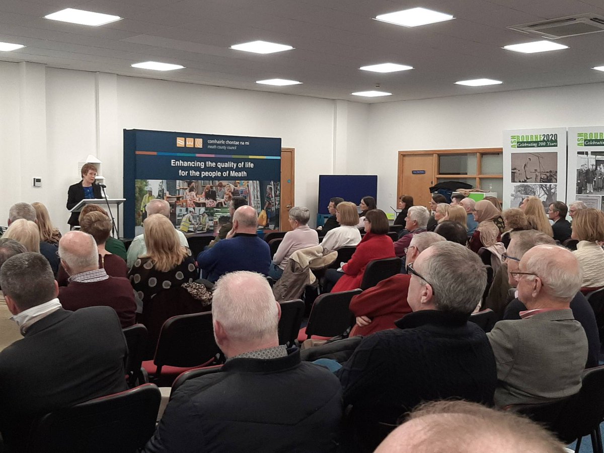 meathcoco's tweet photo. Meath County Council Chief Executive Jackie Maguire has welcomed everyone in marking this significant milestone for the town and the people of Ashbourne. 

#ash2020 #AshbourneBicentenary https://t.co/pBPx0z7RFB
