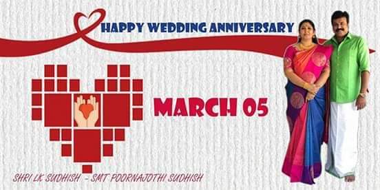 ellkayyes's tweet photo. Happy Wedding Anniversary to Our Managing Director &amp; Managing Partner                                     Regards #ELLKAYYES Family @lksudhish https://t.co/YEqIiVNuQa