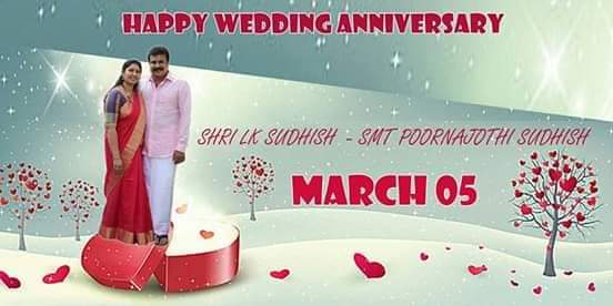 ellkayyes's tweet photo. Happy Wedding Anniversary to Our Managing Director &amp; Managing Partner                                     Regards #ELLKAYYES Family @lksudhish https://t.co/YEqIiVNuQa