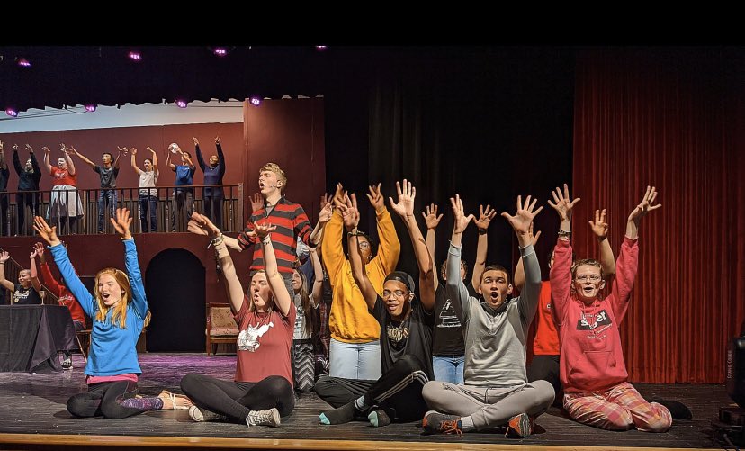 HaHSTheatre's tweet photo. Raise your hand if you’re excited to see The Addams Family I’m just 8 days!?! Fester and his ancestors are ready for you March 12-14. @hcpss_hahs @HaHSBoosters https://t.co/R0AlnjVfyA