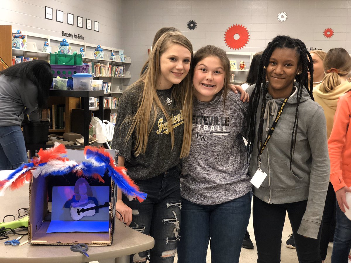emilybharris's tweet photo. Girls in STEAM project with @TCBOE_FHS and @BBCMES and @BBCMHS! These ladies forged new friendships and highlighted @DollyParton as their inspirational woman! #leadingtheway https://t.co/Citvwy5hIe