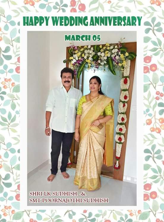 ellkayyes's tweet photo. Happy Wedding Anniversary to Our Managing Director &amp; Managing Partner                                     Regards #ELLKAYYES Family @lksudhish https://t.co/5TQoxnM8kH