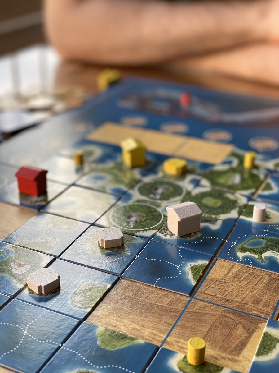 BoardGameCrate's tweet photo. Got to play an older game of Entdecker the other day. It’s aged a little bit was still enjoyable and mean! #entdecker #boardgamecrate #bgg #tabletopgames #cardgames #subscriptioncrate #dicegames #boardgames #boardgamesoftwitter https://t.co/jRKhlYg1YH