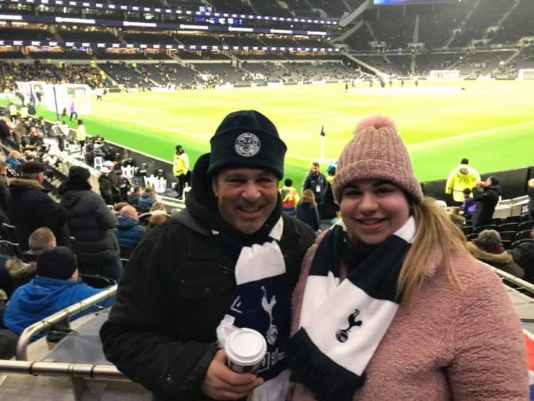 First time at the new stadium with bump on board! #COYS #THFC