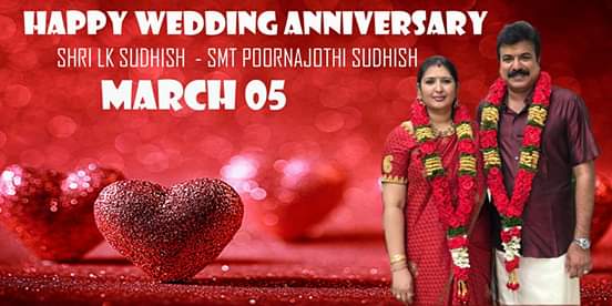 ellkayyes's tweet photo. Happy Wedding Anniversary to Our Managing Director &amp; Managing Partner                                     Regards #ELLKAYYES Family @lksudhish https://t.co/HHVNVM7USF