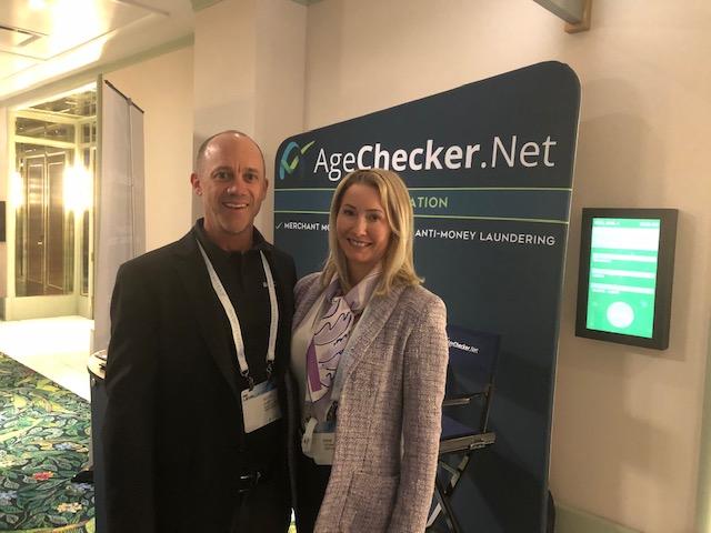 MacMemberOrg's tweet photo. Special thanks to Level Up 20 Sponsor @AgeCheckerNet! Pictured is Owner Scott Hardy with MAC Board Member, @AimeeDuCasse. #MACLevelUp https://t.co/Ck1cj9wUqI