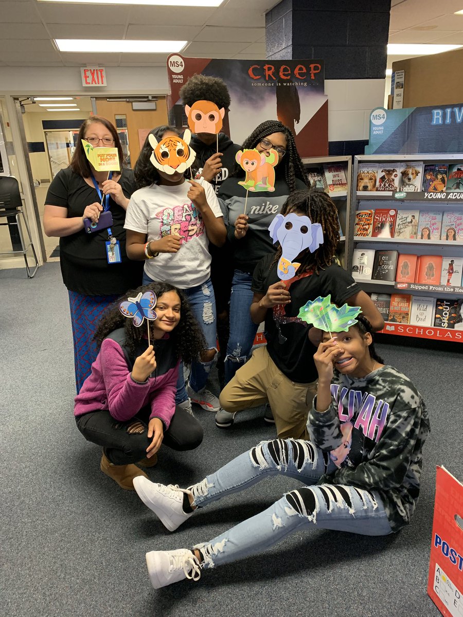 DMSLib's tweet photo. Scholastic Book Fair is here March 2-11, school days and hours. Getting “Wild for Books” with  #DMSGens @dcpsmoss @catina_chapman https://t.co/AsyWp9WhuK