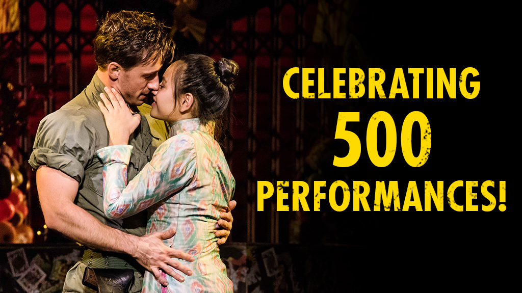 It takes a lot of people to make a show reach this milestone. To all of you, from the bottom of our heart, thank you! #MissSaigonUS
