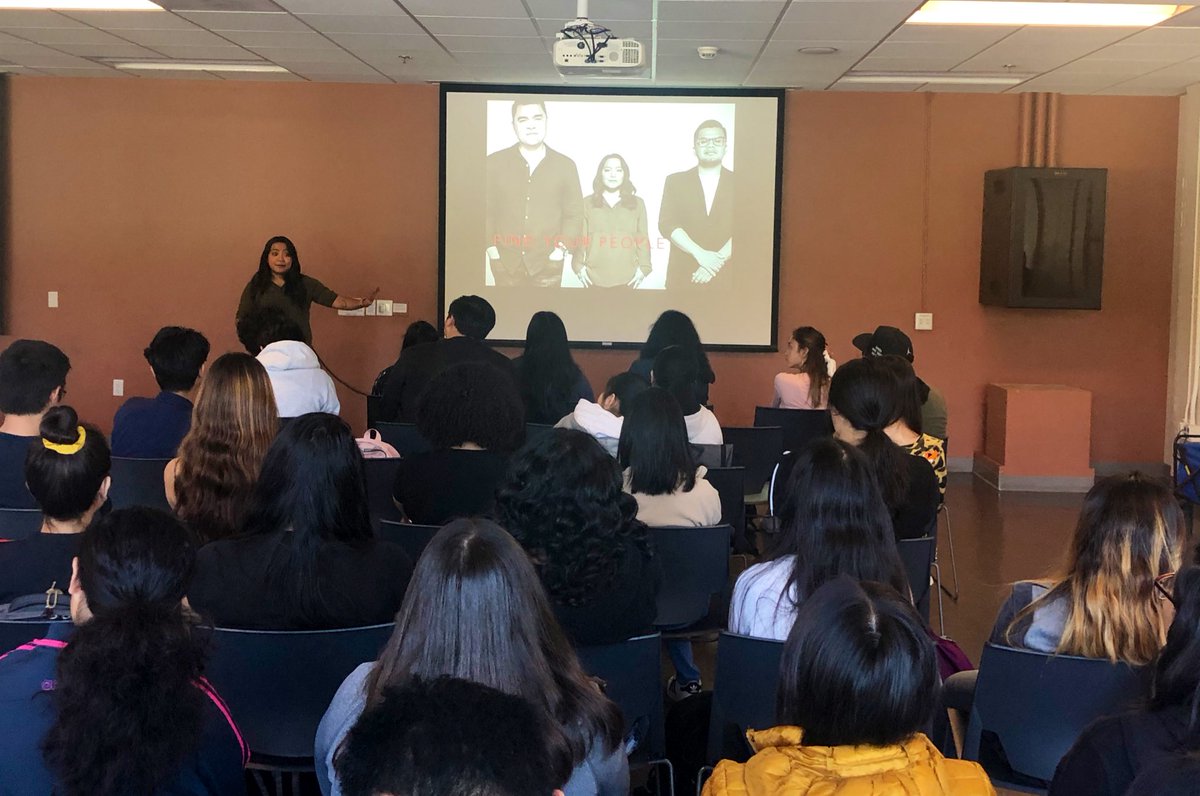 SFSUDECI's tweet photo. .@KatEvasco is speaking in LIB 121 now until noon (reception after the talk) as part of #UndocuWeek programs at #SFState / #SFSU, presented by @SFSUDRC & @aspiresfsu. Wednesday, 3/4/2020. https://t.co/rfm6ipAgf8