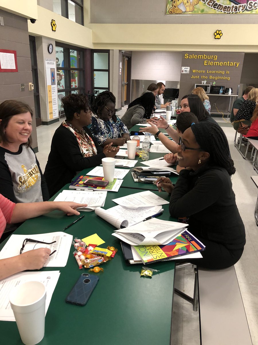 SES__Principal's tweet photo. Teachers at SES and RES participate in Mindset training during staff development activities @  Salemburg. today. https://t.co/bWJvVxZTHO