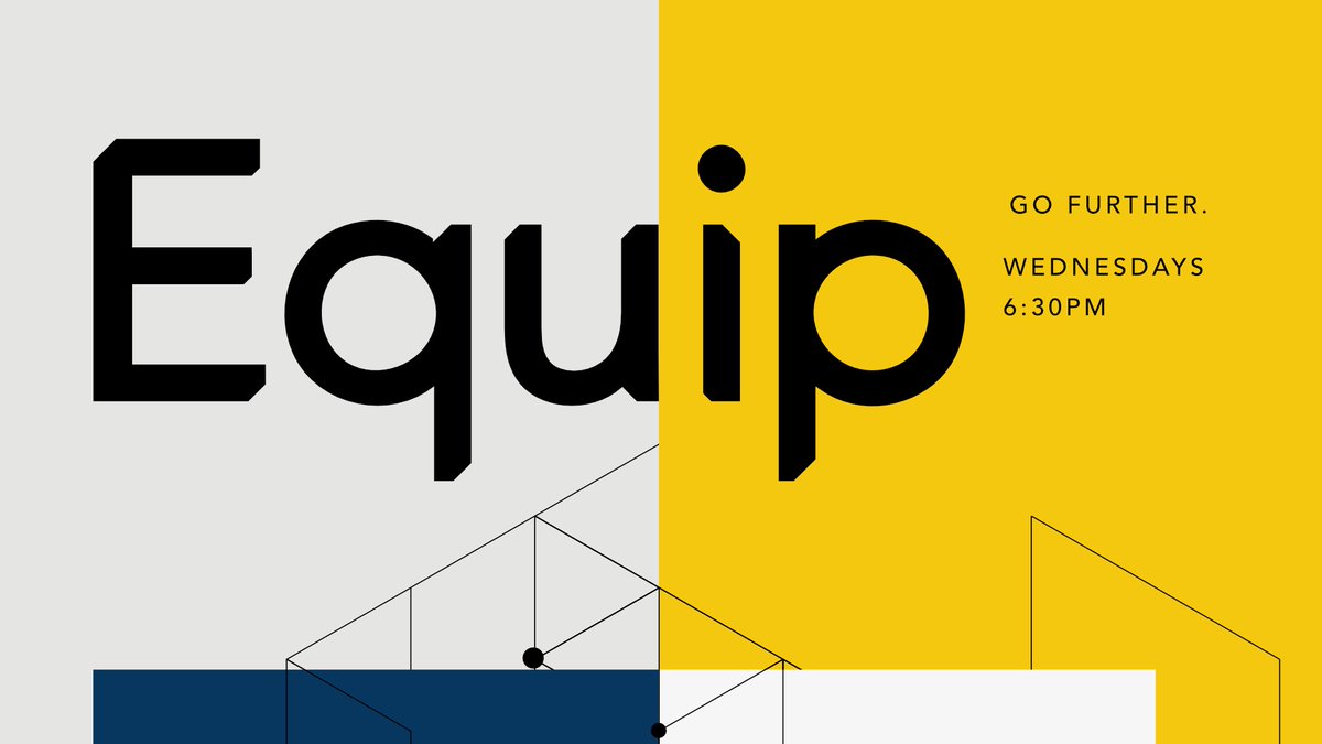 Join us tonight at 6:30pm as we wrap up this session of Equip Nights! 

Next Wednesday starts another 4 week session of Equip. These nights are so valuable as we grow together and become more Equipped to further the Kingdom of God! 

We'll see you soon!